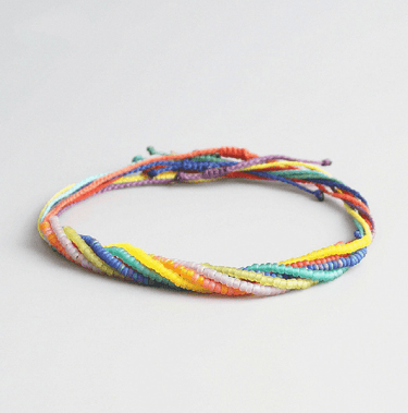 Handmade Miyuki Seed Bead RAINBOW Riot 7 pc Friendship bracelet Set